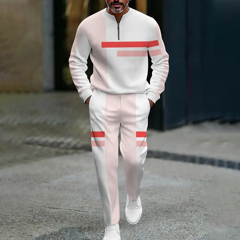 Ganor - Tuta sportiva con zip, vestibilità moderna