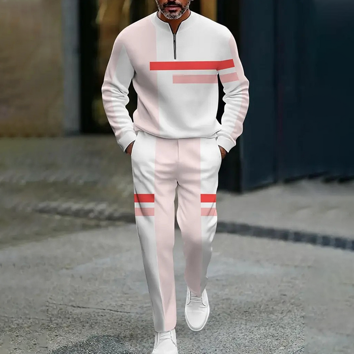 Ganor - Tuta sportiva con zip, vestibilità moderna