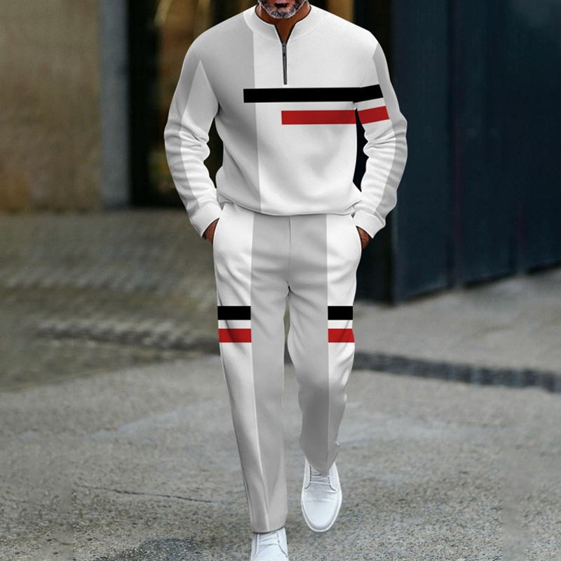 Ganor - Tuta sportiva con zip, vestibilità moderna