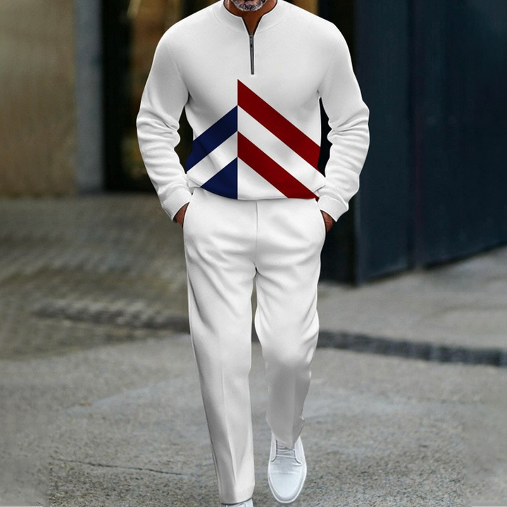 Ganor - Tuta sportiva con zip, vestibilità moderna