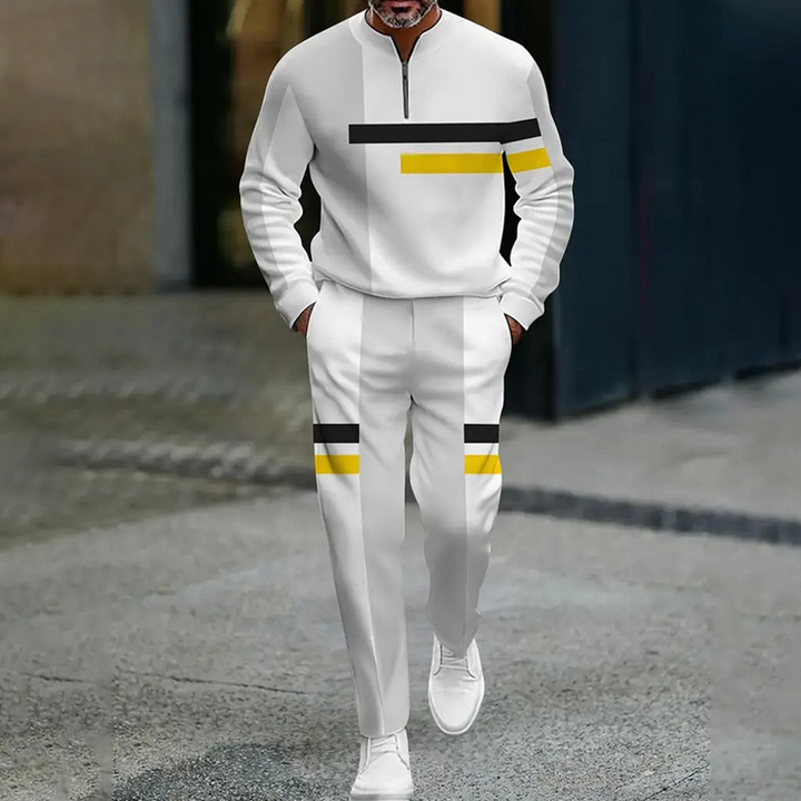 Ganor - Tuta sportiva con zip, vestibilità moderna