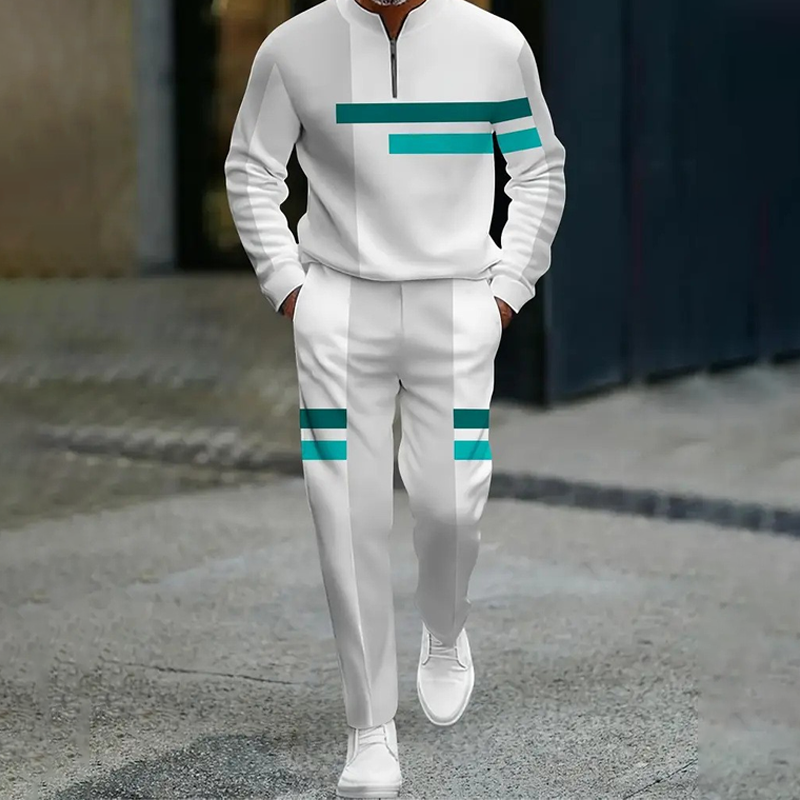 Ganor - Tuta sportiva con zip, vestibilità moderna