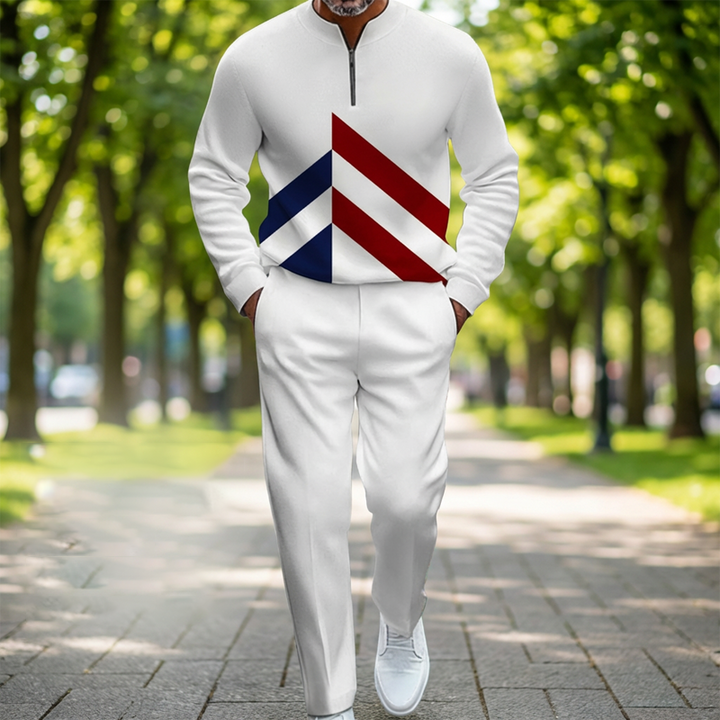 Ganor - Tuta sportiva con zip, vestibilità moderna
