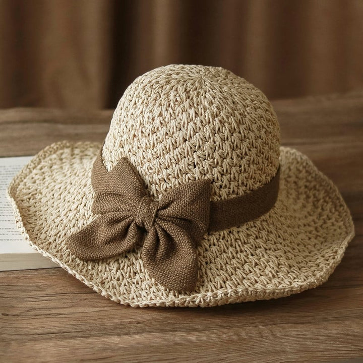 Coralie - Cappello a tesa larga artigianale con fiocco