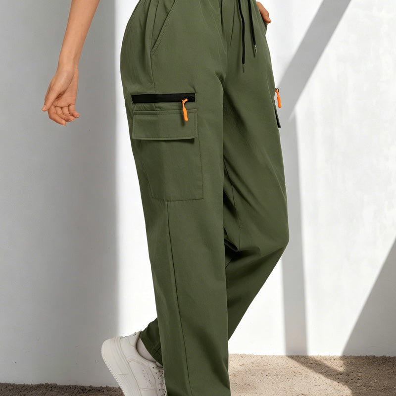 Becca - Pantaloni cargo con coulisse