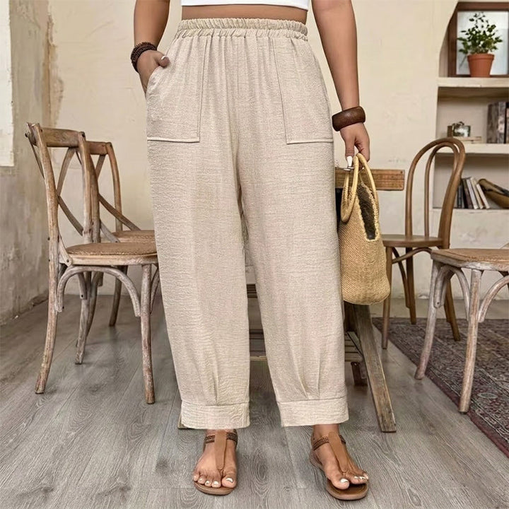 Perdita - Pantaloni a gamba larga morbidi al tatto