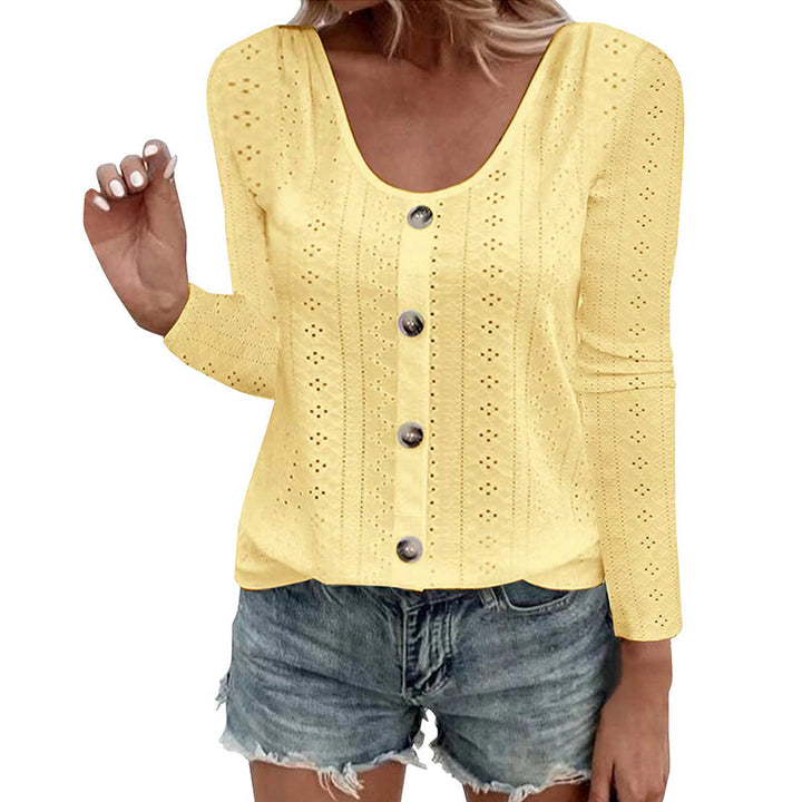 Aelwen - Blusa girocollo dal tocco morbido