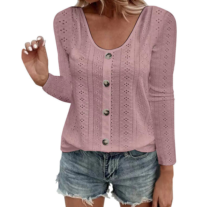 Aelwen - Blusa girocollo dal tocco morbido