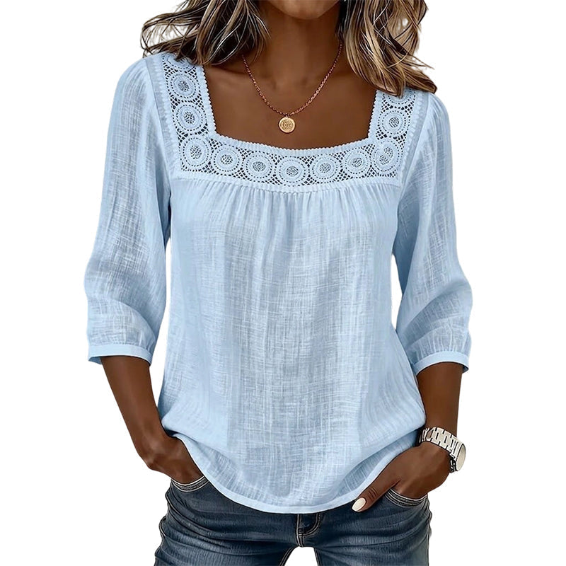 Sadie - Blusa in lino leggero