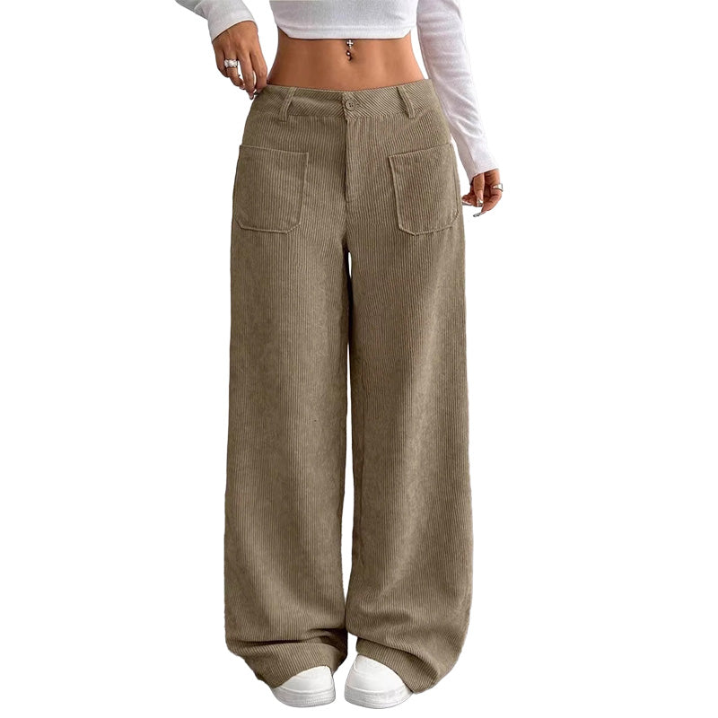 Irma - Pantaloni a gamba larga effetto soft touch