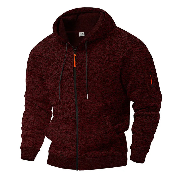Daemor - Giacca full zip con cappuccio per tutte le stagioni