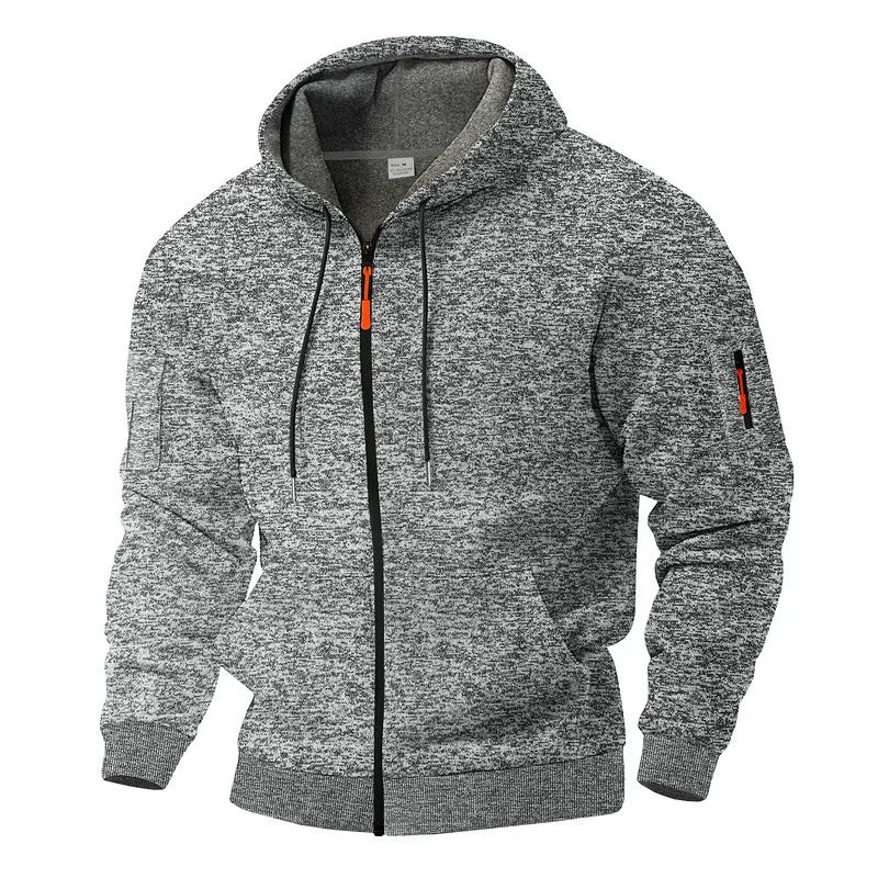 Daemor - Giacca full zip con cappuccio per tutte le stagioni