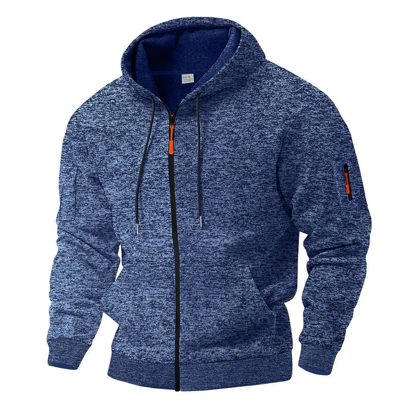 Daemor - Giacca full zip con cappuccio per tutte le stagioni