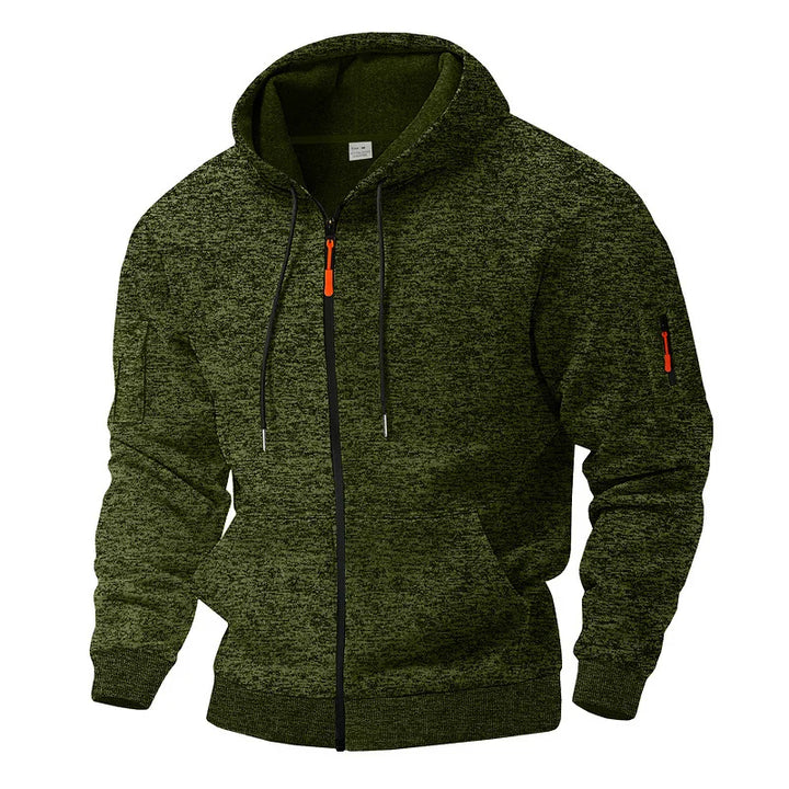 Daemor - Giacca full zip con cappuccio per tutte le stagioni