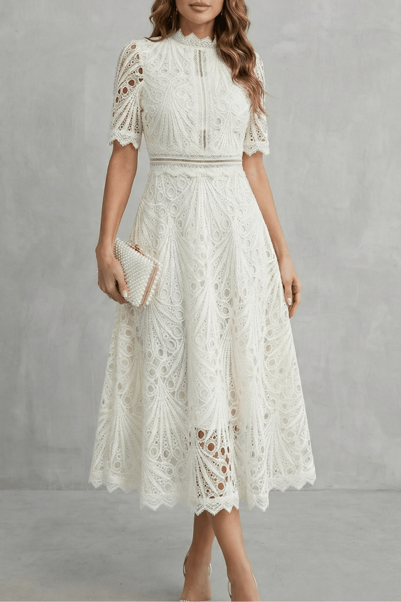 Amaline - Abito midi A-line delicato