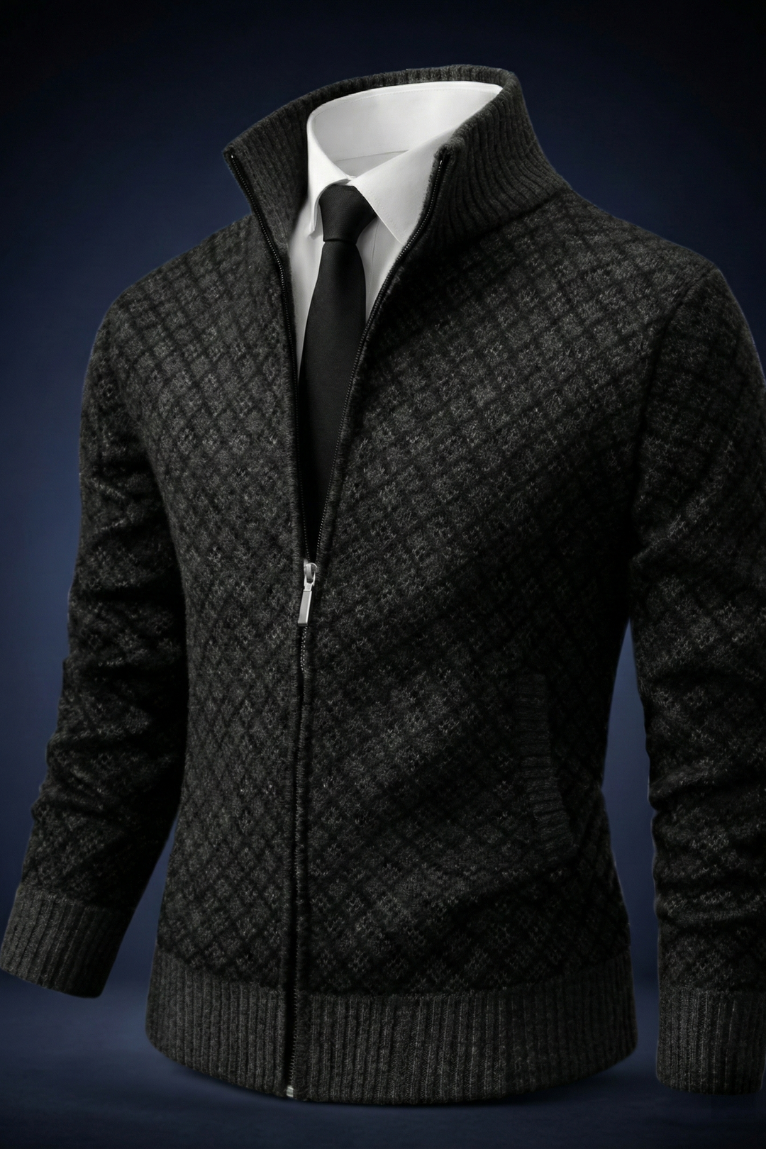 Zarellon - Maglione con zip casual ed elegante
