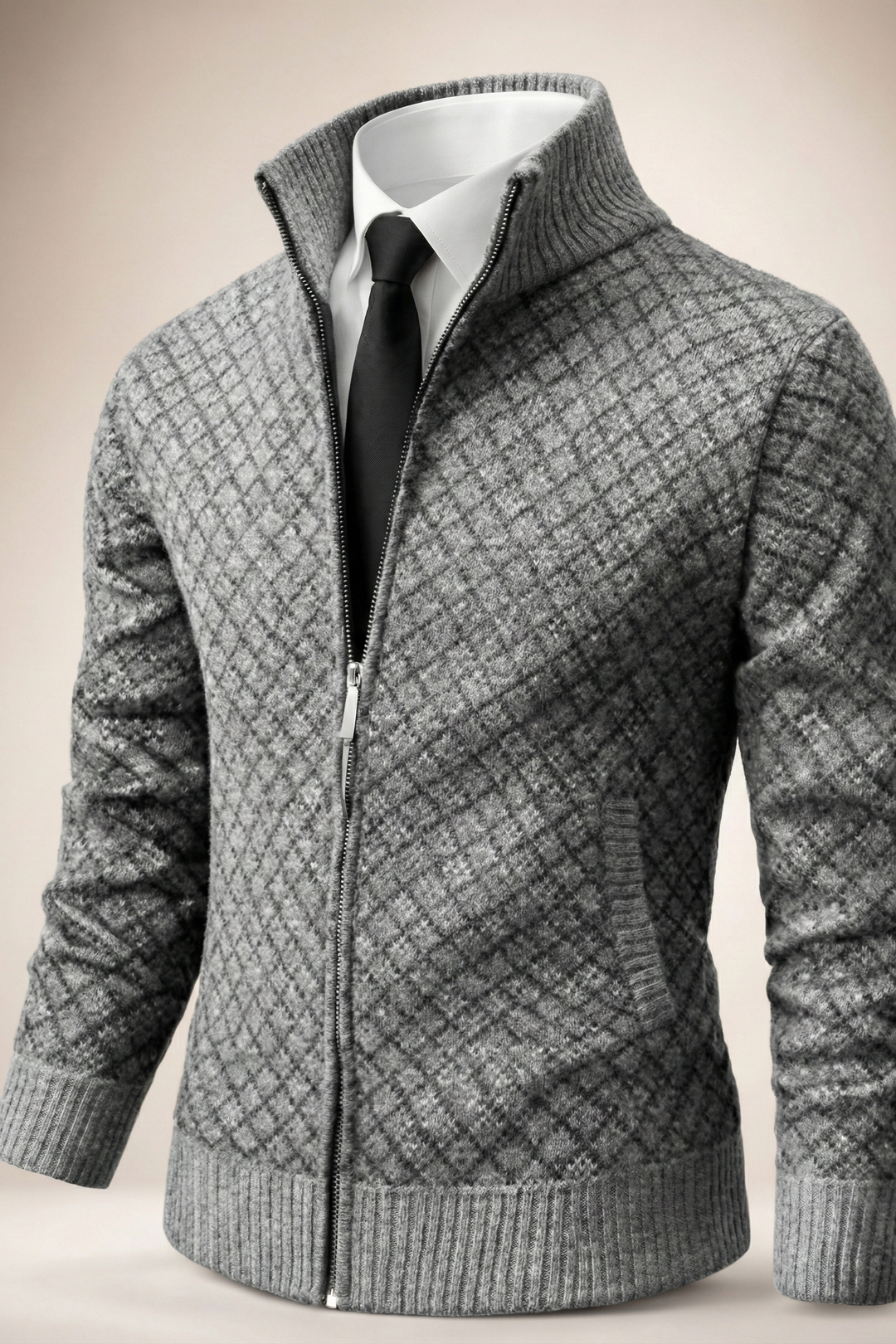 Zarellon - Maglione con zip casual ed elegante