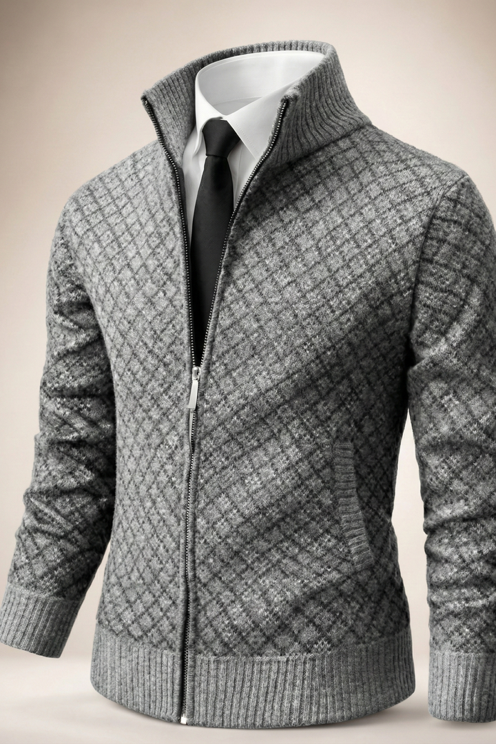 Zarellon - Maglione con zip casual ed elegante