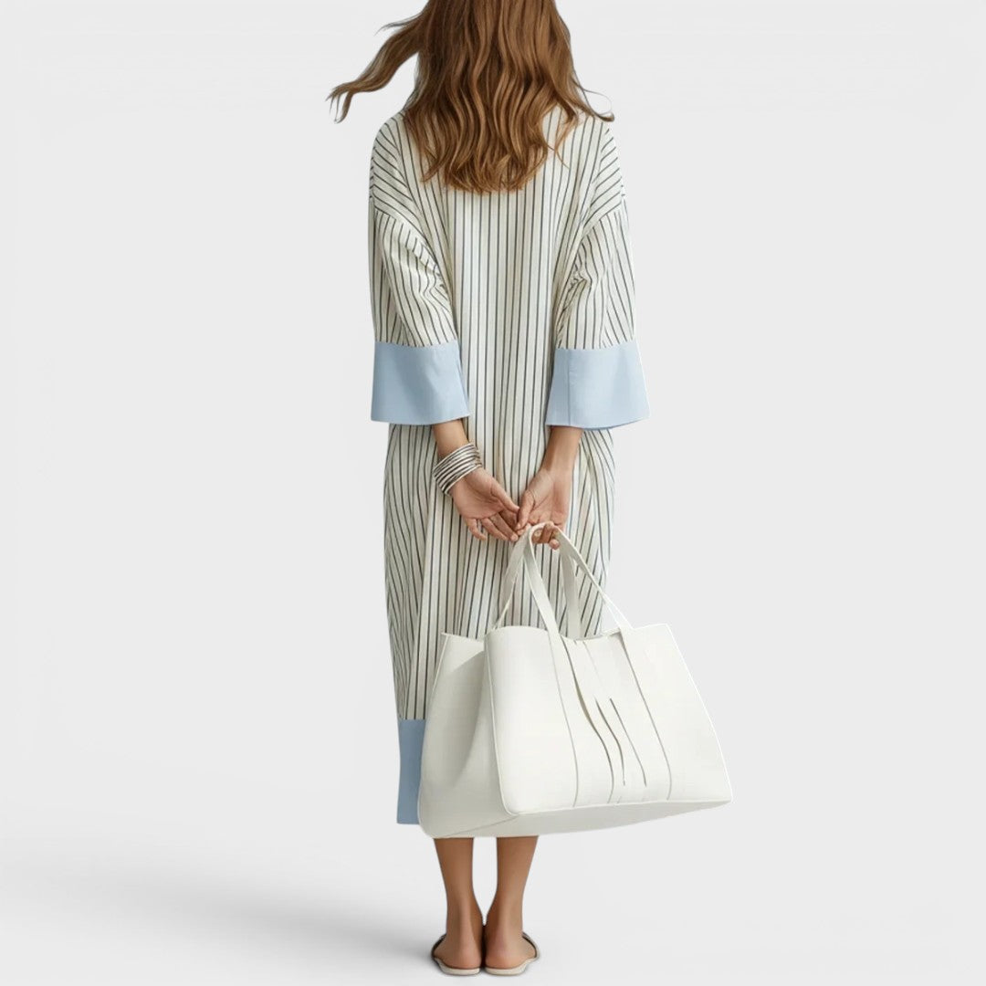 Florene - Abito midi leggero a righe
