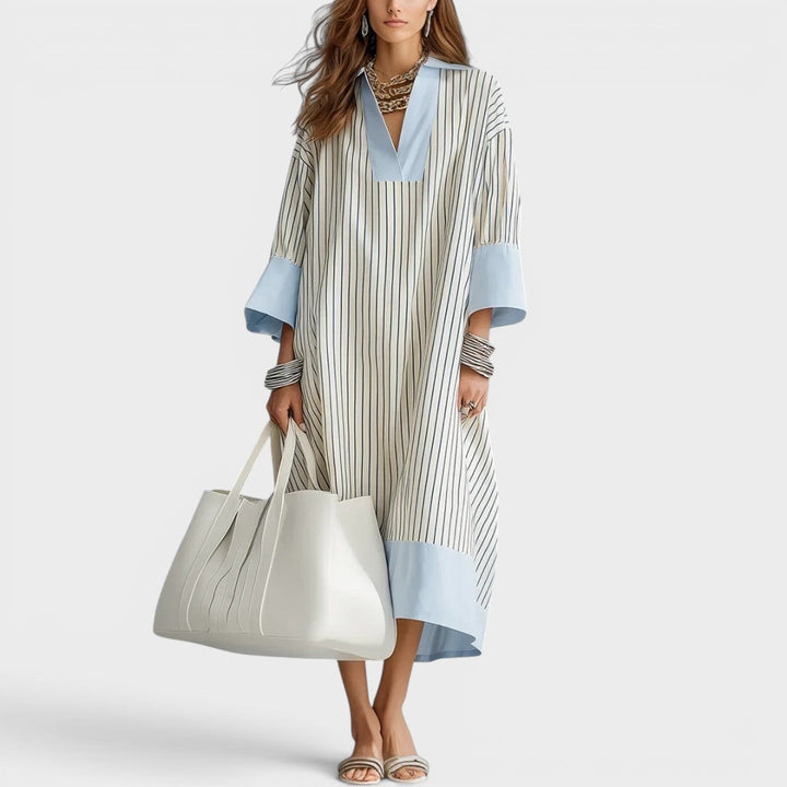 Florene - Abito midi leggero a righe