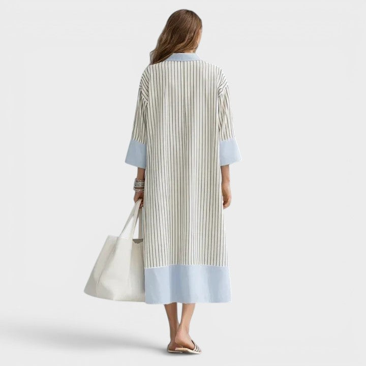 Florene - Abito midi leggero a righe