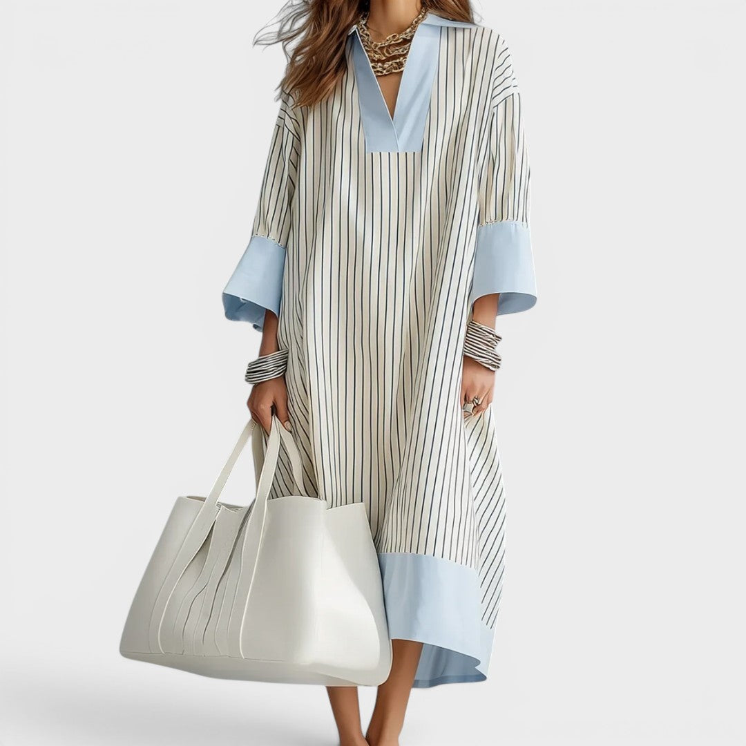 Florene - Abito midi leggero a righe