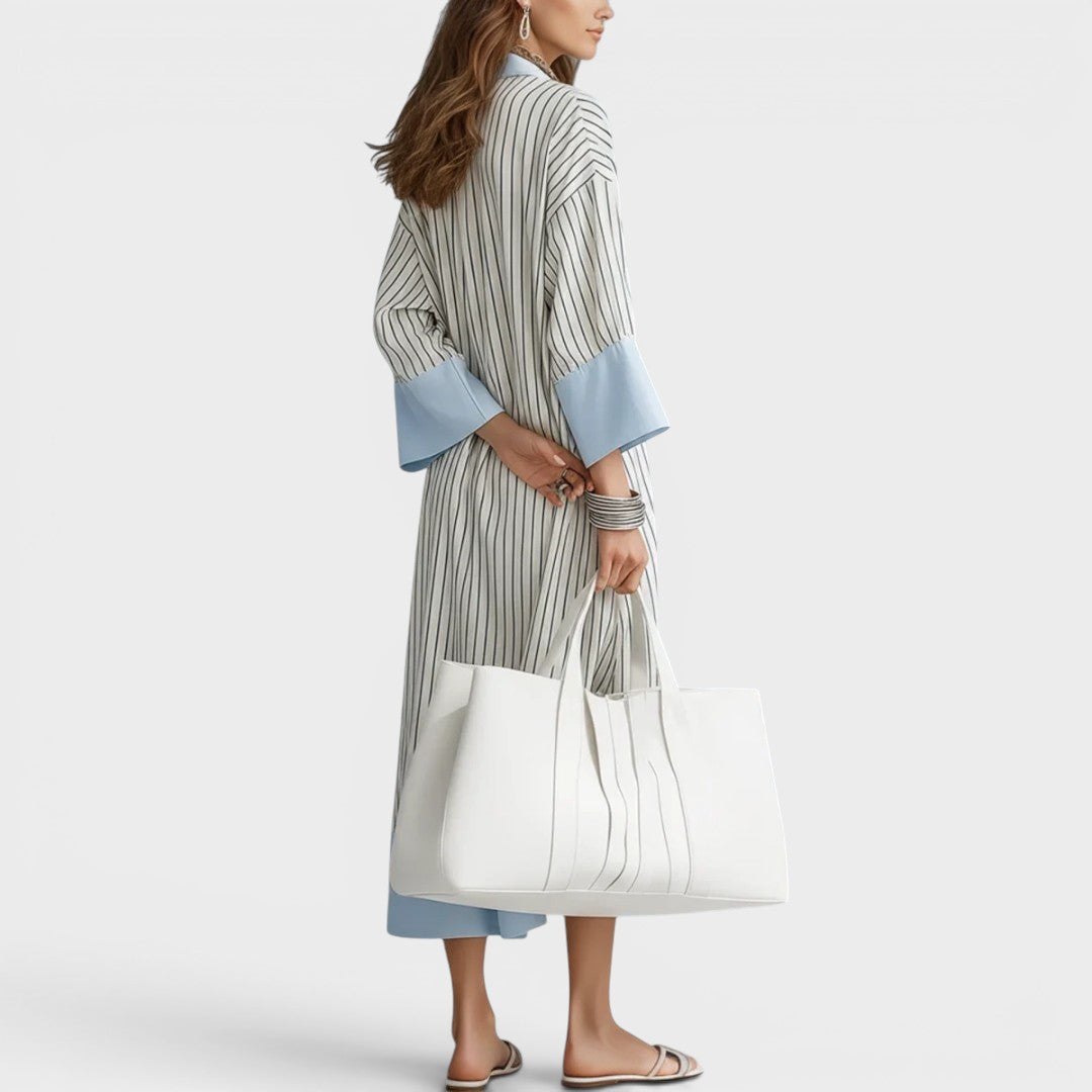 Florene - Abito midi leggero a righe